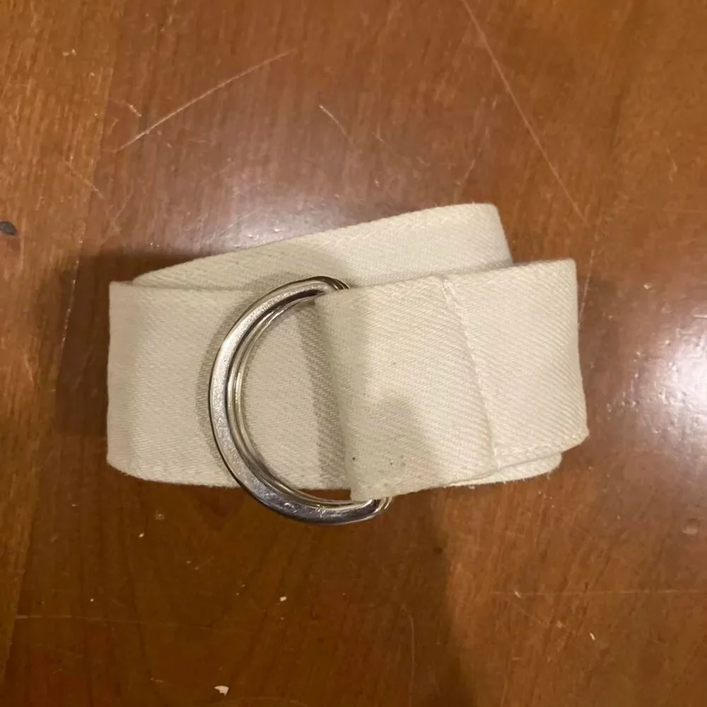Unbranded Women's Cream and White Belt